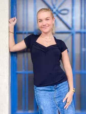 Top Calie noir top �l�gant noir usage quotidien