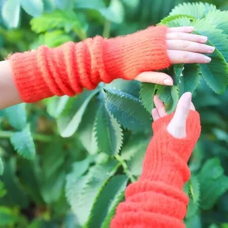 Mitaines baby alpaga Orange accessoires chauds en alpaga � la teinte vitamin�e