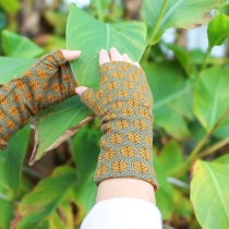 Mitaines honeycomb miel