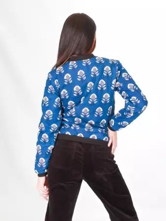 Teddy doubl� Blue barok teddy textur� esprit artistique