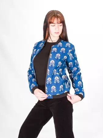 Teddy doubl� Blue barok teddy textur� esprit artistique