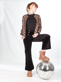 Teddy Wanda Argyle teddy graphique argyle r&eacute;tro