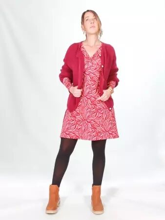 Robe Louie Coton Bio rose robe boh�me naturelle