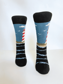 Chaussettes coton Lighthouse pi&egrave;ce vestimentaire &agrave; l'allure tendance
