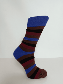 Chaussettes coton purple stripes &eacute;l&eacute;ment mode &agrave; l'esth&eacute;tique actuelle