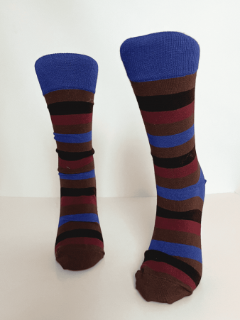 Chaussettes coton purple stripes �l�ment mode � l'esth�tique actuelle