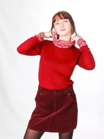 Pull Tracy coton bio rose pull l�ger � la teinte poudr�e