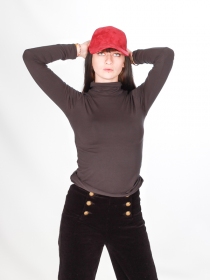 Top col montant Grafit top col montant gris grafit