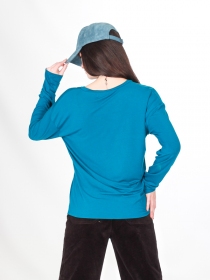 Neotop Bleu top Neotop bleu &agrave; la coupe pr&egrave;s du corps