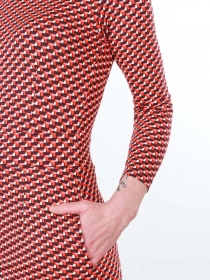 Robe Annabelle Omecanic robe graphique &agrave; l'esth&eacute;tique moderne