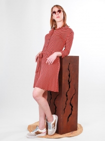 Robe Anna courte Omecanic robe graphique au style urbain