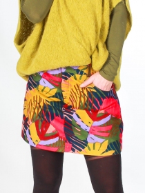 jupe Gracci Fruity kiss jupe femme &agrave; la coupe flatteuse et au tomb&eacute; &eacute;l&eacute;gant variante de style &agrave; l'allure &eacute;l&eacute;gante