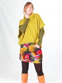 jupe Gracci Fruity kiss pi&egrave;ce de pr&ecirc;t-&agrave;-porter au style contemporain et facile &agrave; associer mise en avant mati&egrave;re au tomb&eacute; naturel