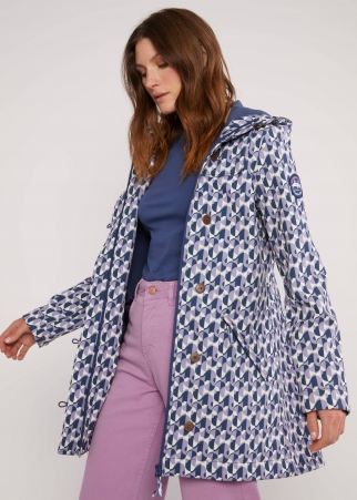 Parka Wild weather blue romantic mosaic