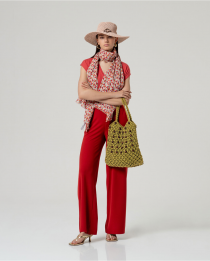 Pantalon avec poches rouge