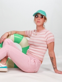 Crop top marini&egrave;re rose