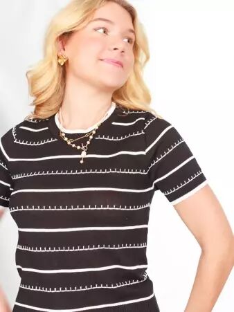 T shirt marini�re noir