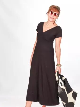 Robe louie Maxi Noir