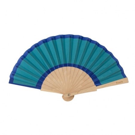 Mini �ventail vert et bleu