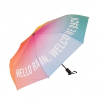 Parapluie r&eacute;tractable   Bonjour la pluie   arc en ciel