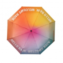 Parapluie r&eacute;tractable   Bonjour la pluie   arc en ciel