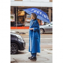 Parapluie   Putain de pluie   bleu