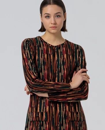 Robe courte imprim�e Terracotta