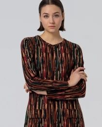 Robe courte imprim&eacute;e Terracotta