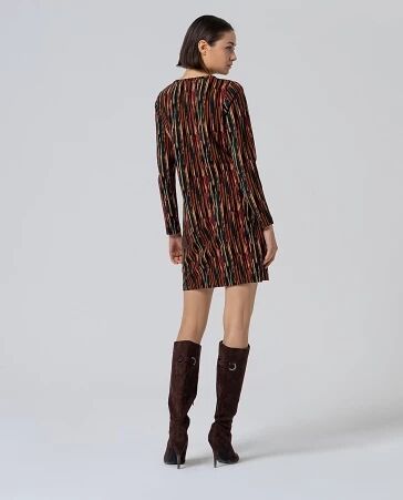 Robe courte imprim�e Terracotta