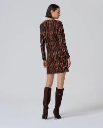 Robe courte imprim&eacute;e Terracotta