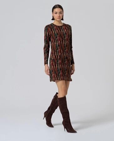 Robe courte imprim�e Terracotta