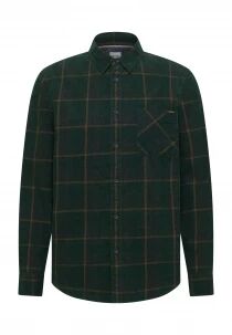 Chemise &agrave; carreaux verte