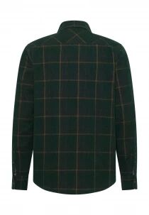 Chemise &agrave; carreaux verte
