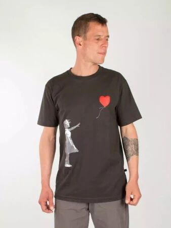 Tee shirt Banksy Ballon gris t-shirt banksy ballon gris po�tique