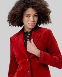 Blazer doublure imprim&eacute;e Rojo Ingles