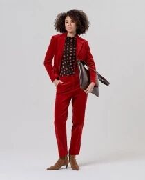 Blazer doublure imprim&eacute;e Rojo Ingles