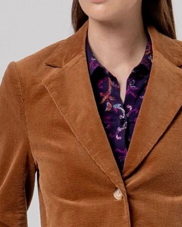 Blazer doublure imprim�e Toffee