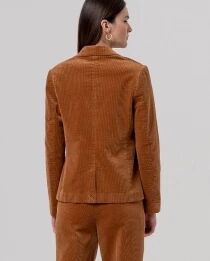 Blazer doublure imprim&eacute;e Toffee