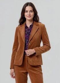 Blazer doublure imprim&eacute;e Toffee
