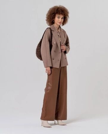 Blouse � col revers Crudo