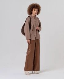 Blouse &agrave; col revers Crudo
