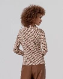 Blouse &agrave; col revers Crudo