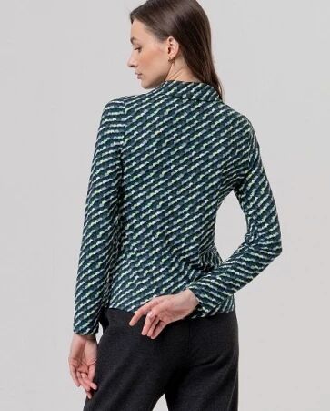 Blouse � col revers Verde Botella