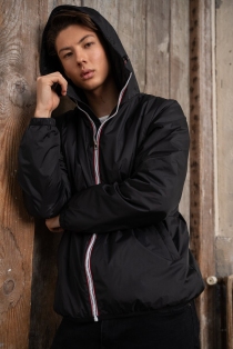 Blouson homme doublé sherpa noir