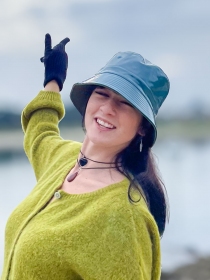 Bob reversible bleu petrol