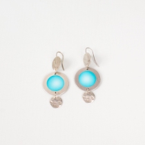 Boucle d\'oreille Sphere Turquoise