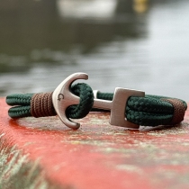 Bracelet ancrage Vert sapin