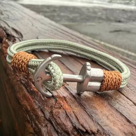 Bracelet ancrage Vert tilleul