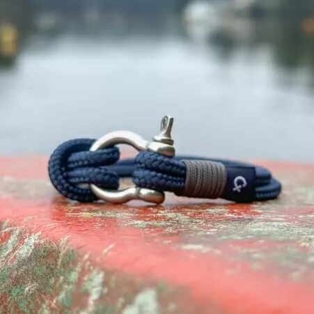 Bracelet manille Bleu marine