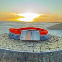 Bracelet mistral Bleu marine et orange